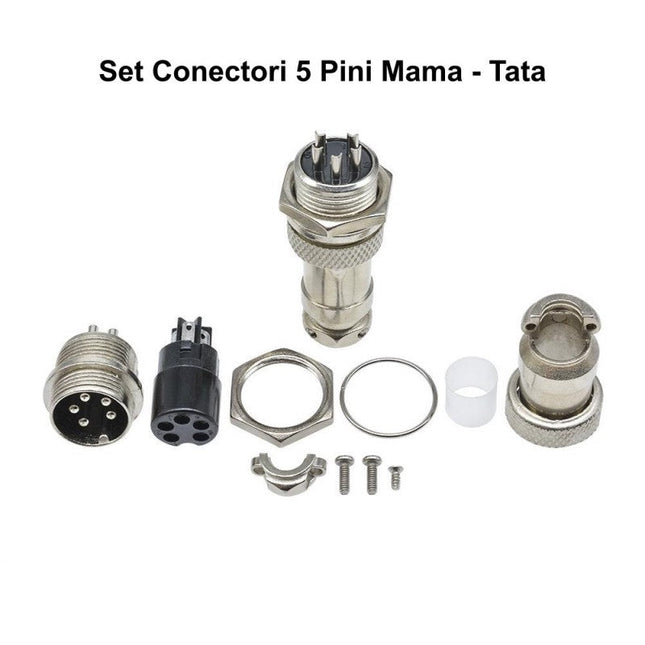 Set conectori mama-tata din metal tip