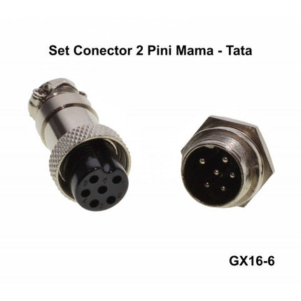 Set conectori mama-tata din metal tip