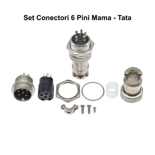 Set conectori mama-tata din metal tip