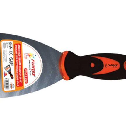 Spaclu inox cu maner din cauciuc de 1"