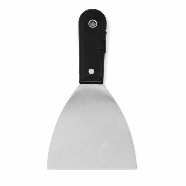 Spaclu inox cu maner din plastic de 3.5"