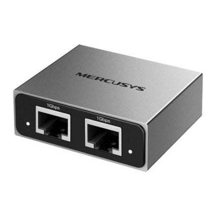 Splitter Gigabit Ethernet Mercusys MEH25, 1 la 2 porturi, alimentare USB-C, aluminiu