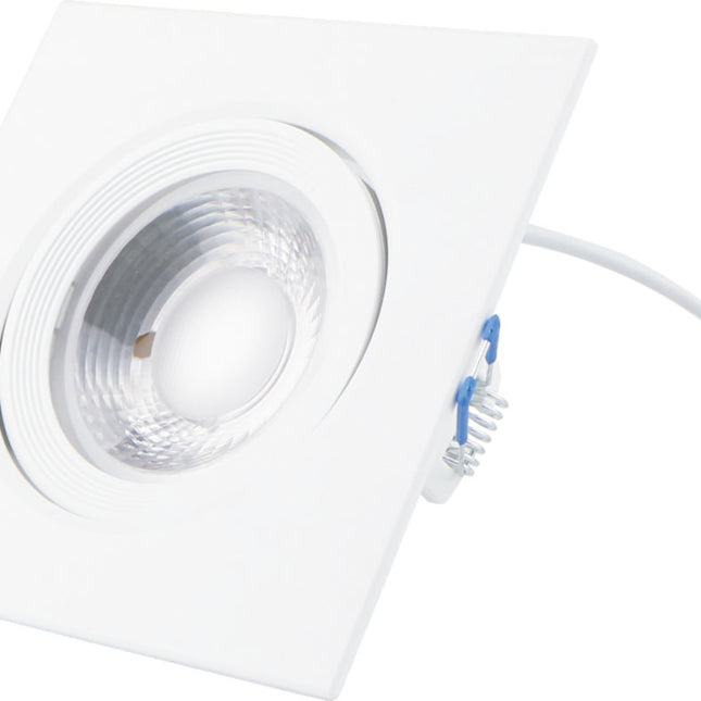 Spot Led COB Patrat alb, 5W=40W, 6500K, lumina rece