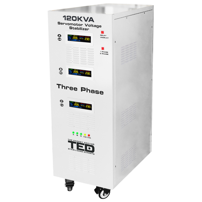 Stabilizator retea maxim 120KVA-SVC cu servomotor trifazat-trifazat TED000088