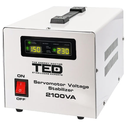 Stabilizator retea maxim 2100VA-SVC cu servomotor monofazat TED000132