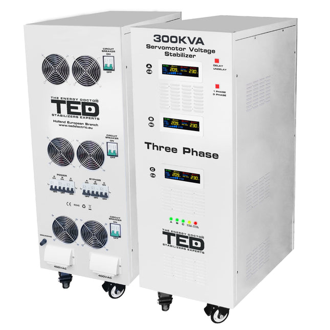 Stabilizator retea maxim 300KVA-SVC cu servomotor trifazat-trifazat TED007469