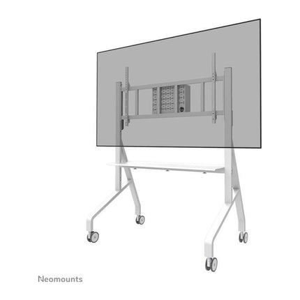 Stand TV mobil Neomounts FL50-575WH1, 65-110 inch, 125 kg, VESA 1100x600, cu roti, alb