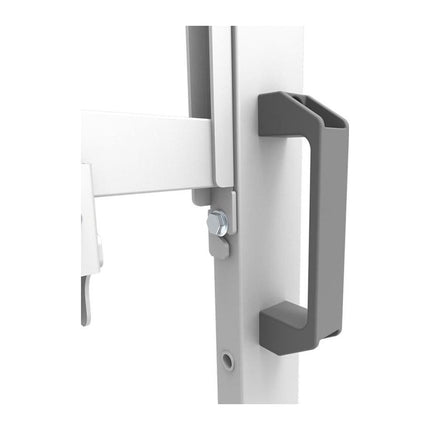 Stand TV mobil Neomounts FL50-575WH1, 65-110 inch, 125 kg, VESA 1100x600, cu roti, alb - imagine 7