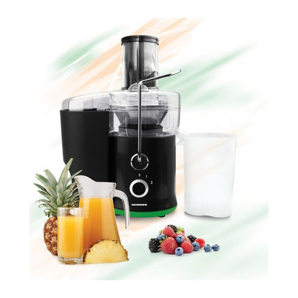 Storcator de fructe si legume Heinner HSF-600BK, 600 W, tub 65 mm, 2 viteze, sita inox - imagine 2