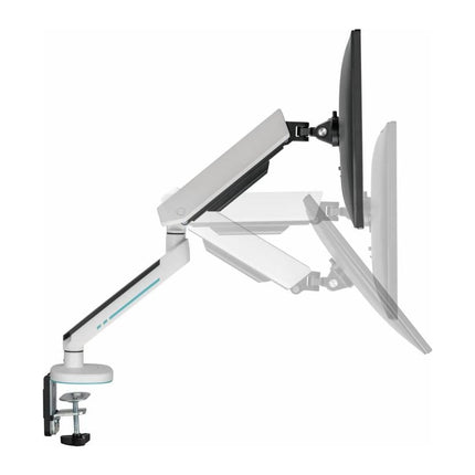 Suport monitor Serioux SRXA-MM54-C012WH, brat cu arc cu gaz, 27-45 inch, 5-14 kg, VESA 100x100, alb - imagine 2