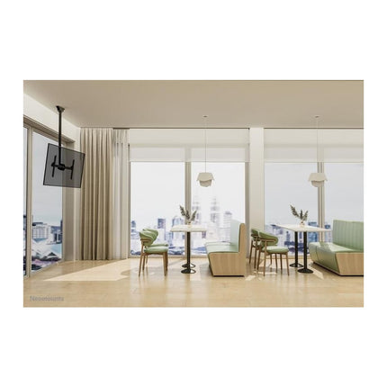 Suport TV de tavan Neomounts CL35-440BL16L, 37-70 inch, 50 kg, reglabil 106-156 cm, VESA 600x400 - imagine 3
