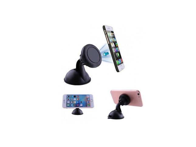 Suport telefon magnetic cu ventuza