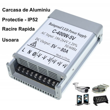 Sursa alimentare exterior 5V-80A 400W 5V 80A