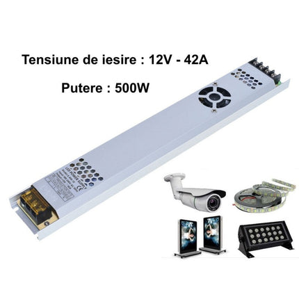 Sursa alimentare slim 500W 12V 42A