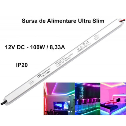 Sursa Alimentare Slim / 8,3A 12V 100W 3A