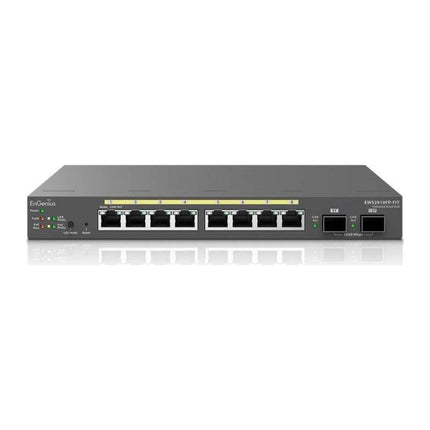 Switch administrabil PoE EnGenius EWS2910FP-FIT, 8 porturi Gigabit PoE+ 110 W + 2 SFP, L2/L3