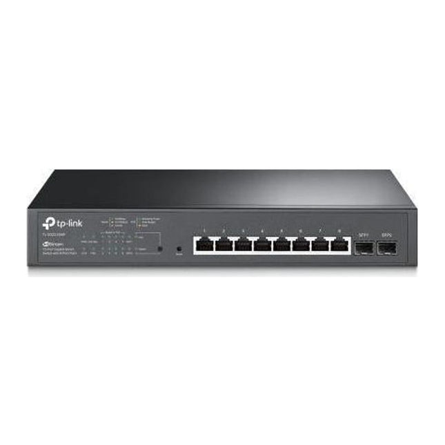 Switch administrabil PoE TP-Link JetStream TL-SG2210MP, 8 porturi Gigabit PoE+ 150 W + 2 SFP, Omada