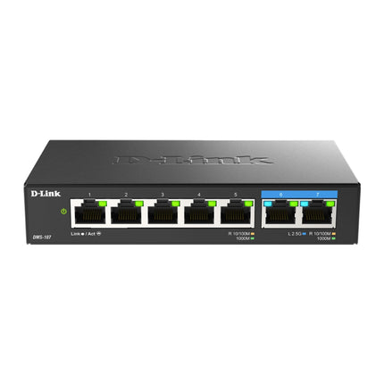 Switch multi-gigabit D-Link DMS-107, 5 porturi Gigabit + 2 porturi 2.5G, fara ventilator - imagine 4