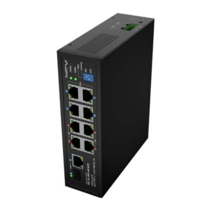 Switch PoE Lanberg ILFE-8P-1GE-1S-120, 8 porturi PoE (4x PoE+ + 4x PoE++) 120 W, uplink Gigabit + SFP - imagine 3