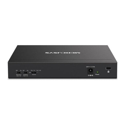 Switch PoE Mercusys MS110CMP, 8 porturi 10/100 PoE+ + 2 porturi Gigabit, metal - imagine 4