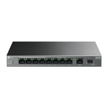 Switch PoE TP-Link LiteWave LS1210GP, 10 porturi Gigabit, 8x PoE+ 61 W, 1 slot SFP - imagine 5