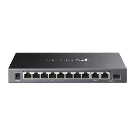 Switch PoE TP-Link Omada DS110GMP, 10 porturi Gigabit, 8x PoE+ 123 W, 1 slot SFP - imagine 3