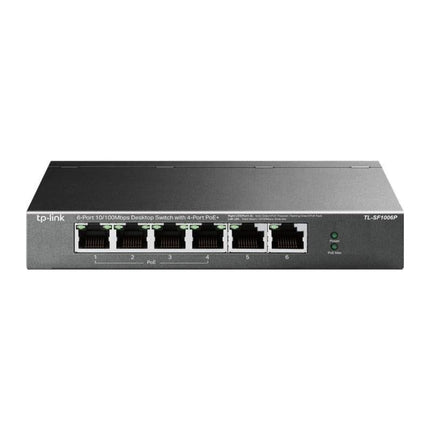 Switch PoE TP-Link TL-SF1006P, 6 porturi 10/100 Mbps, 4x PoE+ 67 W, desktop metal - imagine 3