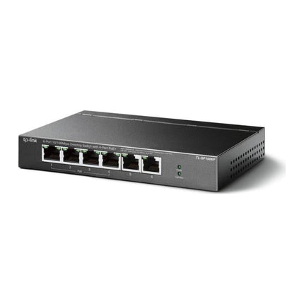 Switch PoE TP-Link TL-SF1006P, 6 porturi 10/100 Mbps, 4x PoE+ 67 W, desktop metal - imagine 4