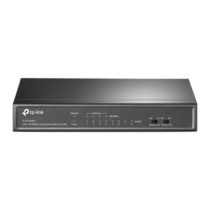 Switch PoE TP-Link TL-SF1008LP, 8 porturi 10/100 Mbps, 4x PoE 41 W, fara ventilator - imagine 2