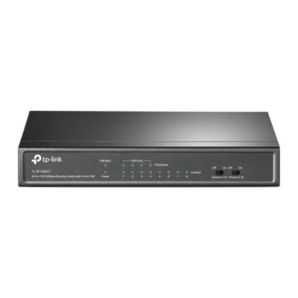 Switch PoE TP-Link TL-SF1008LP, 8 porturi 10/100 Mbps, 4x PoE 41 W, fara ventilator - imagine 3