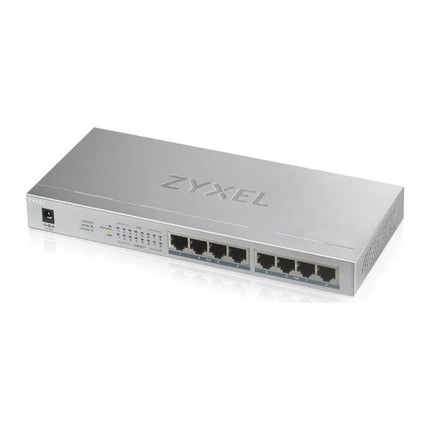Switch PoE Zyxel GS1008-HP, 8 porturi Gigabit PoE+, buget 60 W, desktop