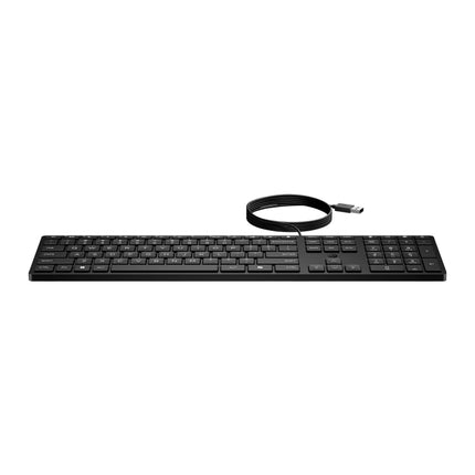 Tastatura cu fir HP 320K, USB, layout complet cu tastatura numerica, negru - imagine 2
