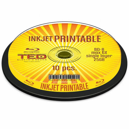 TED Blu Ray printabil BD-R 25Gb 6X CK10 BBB