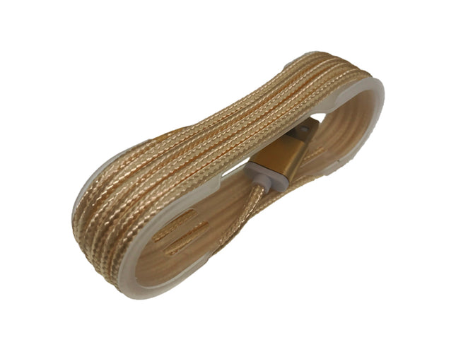 Cablu tip C textil gold