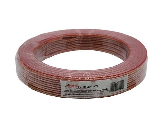 Cablu difuzor transp 2x0,5mm 25M
