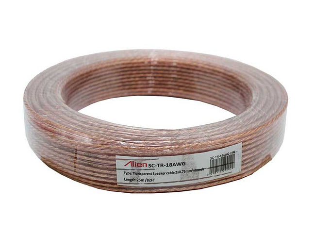 Cablu difuzor transp 2x0,75mm 25M
