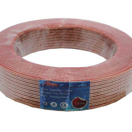 Cablu difuzor transp 2x0,35mm rola 100m
