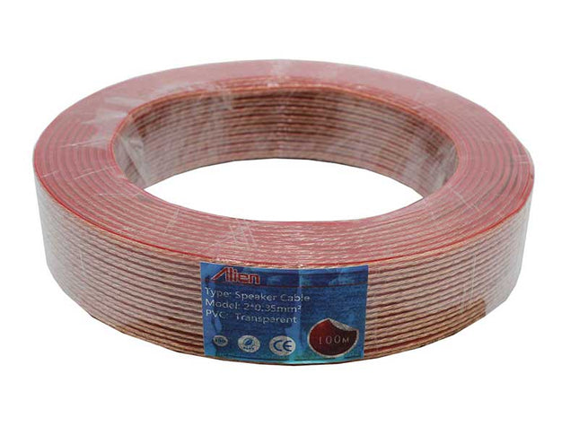 Cablu difuzor transp 2x0,35mm rola 100m