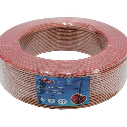 Cablu difuzor transp 2x1mm rola 100m