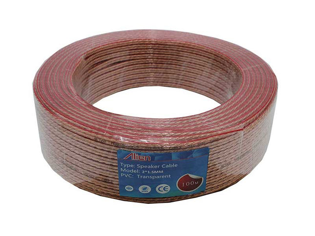 Cablu difuzor transp 2x1,5mm rola 100m