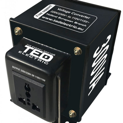 Transformator de tensiune, Convertor de la 220V la 110V si Reversibil 300VA 300W, TED Electric TED003669