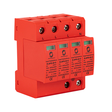 Descarcator supratensiune AC trifazic 4P 275V T1+T2