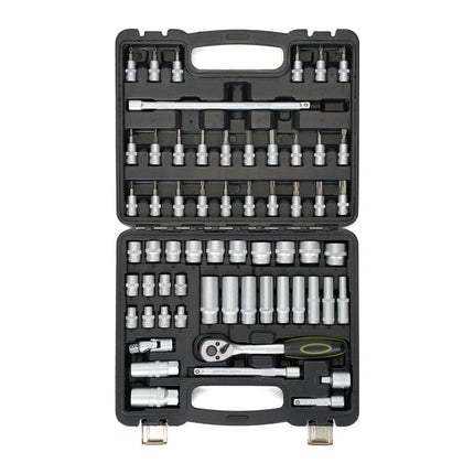 Trusa chei tubulare Heinner CTSM015, 61 piese, 3/8", crom-vanadiu