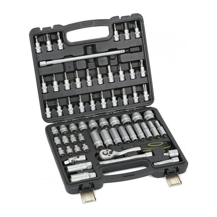 Trusa chei tubulare Heinner CTSM015, 61 piese, 3/8", crom-vanadiu