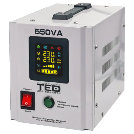 UPS 550VA/300W runtime extins utilizeaza un acumulator (neinclus) TED Electric - TED000354