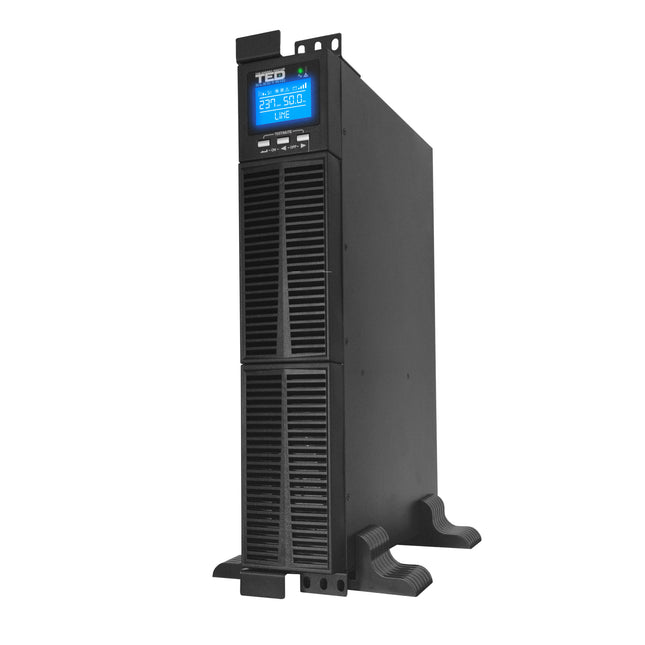 UPS 3000VA rackabil 2U Online  dubla conversie management 1 schuko + 4 IEC TED004062