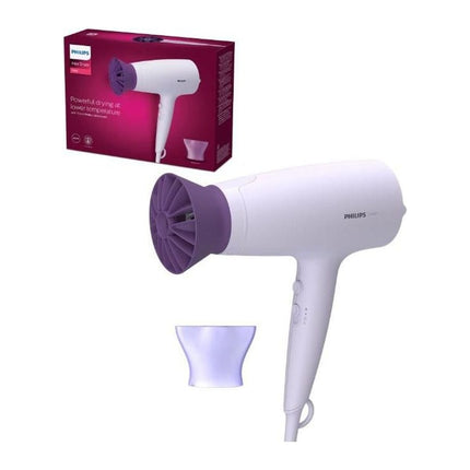 Uscator de par Philips Seria 3000 BHD341/10, 2100 W, ThermoProtect, 3 trepte temperatura, mov