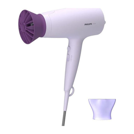 Uscator de par Philips Seria 3000 BHD341/10, 2100 W, ThermoProtect, 3 trepte temperatura, mov - imagine 3