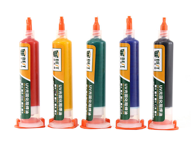 Vopsea/masca lipire PCB fotosensibila UV rosie 10ml