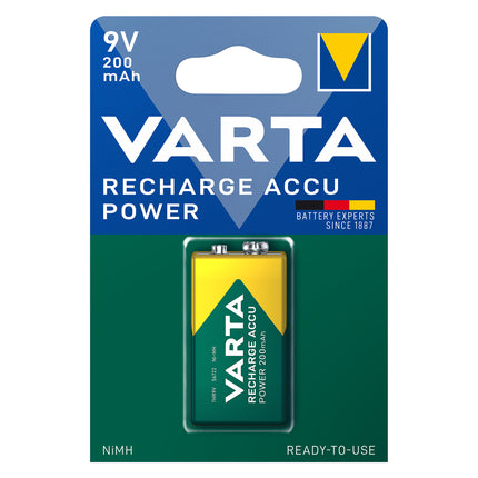 Varta Acumulator 9V 200mAh Preincarcat Ni-MH 6LR61 6LF22